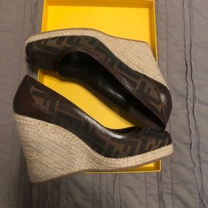 FENDI Espadrille Wedges